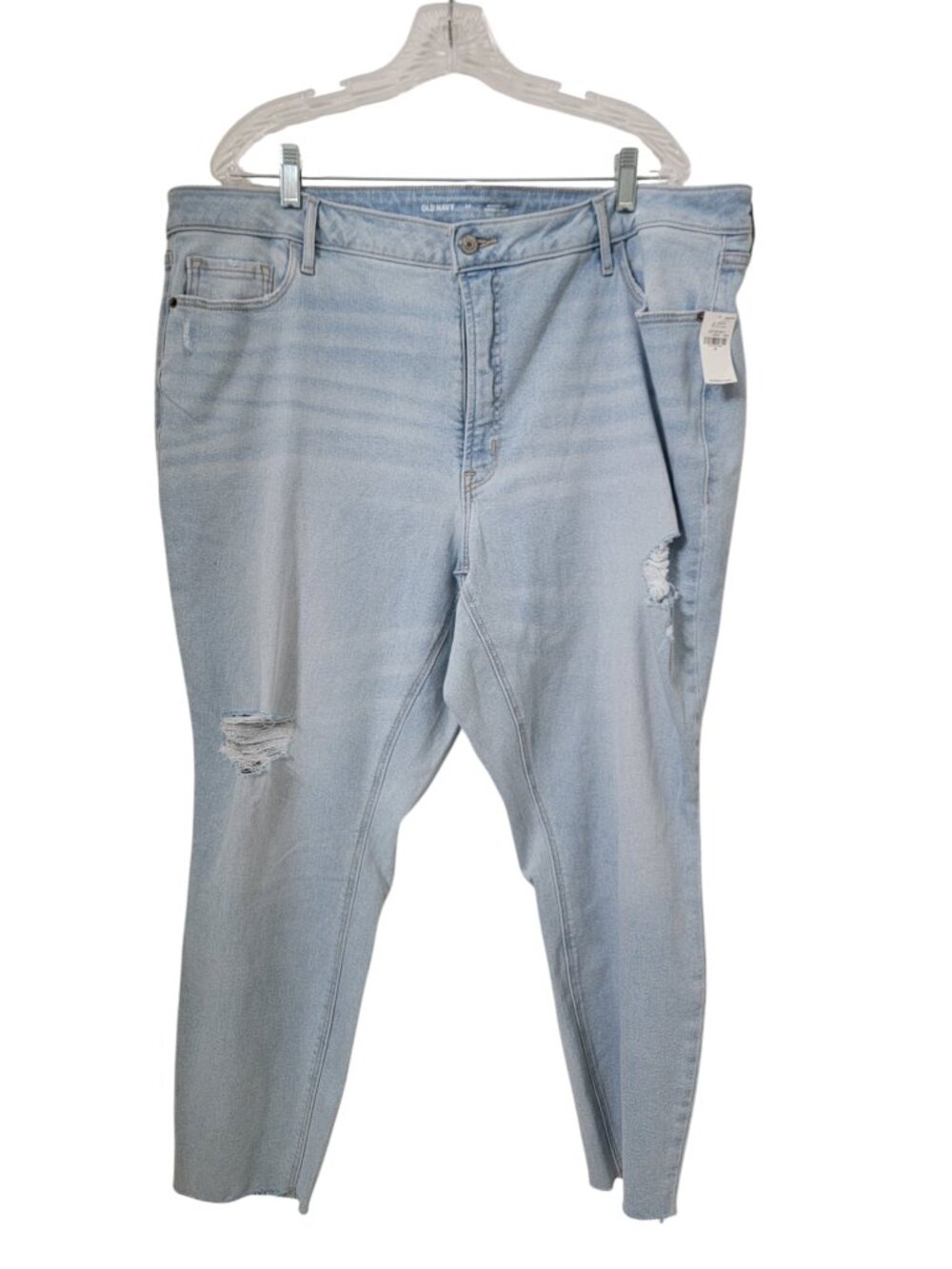 Old Navy Size 24 LIght Wash High Rise Rockstar Super Skinny Denim Blue Jeans NEW